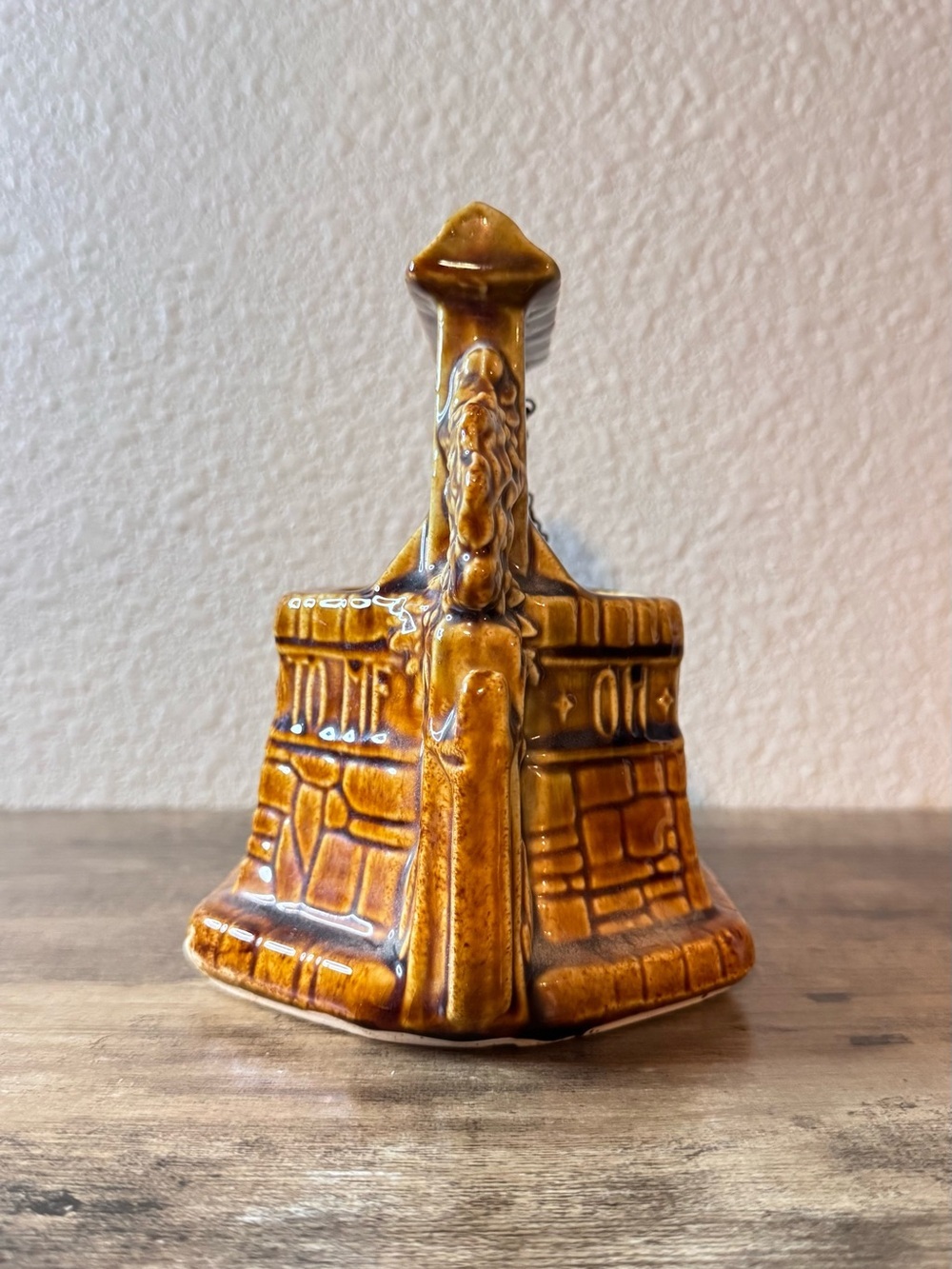 Vintage McCoy Brown Glazed Wishing Well Planter | USA Pottery - Picture 4 of 11